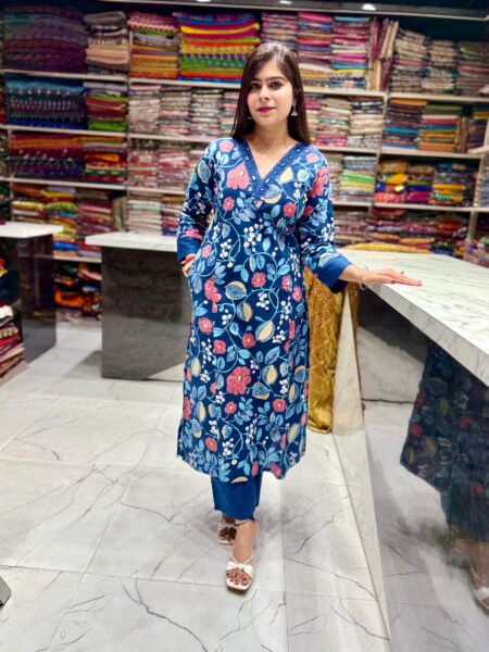 Best Even Bandhani Code Set (Dark Blue)