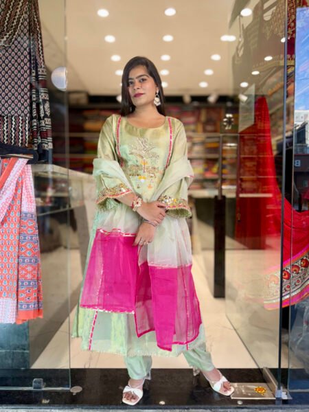 Greenish Two Elephant Drees